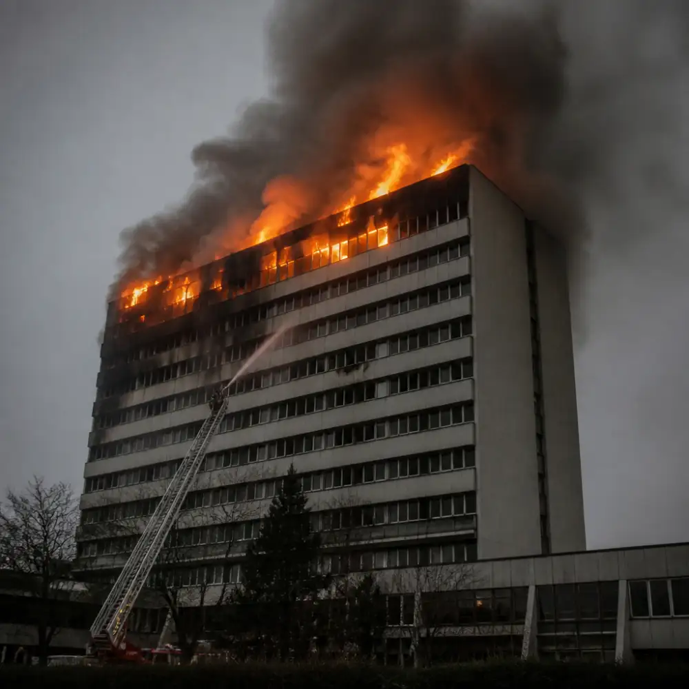 Hotel Olympik Požár