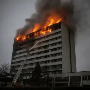 Hotel Olympik Požár